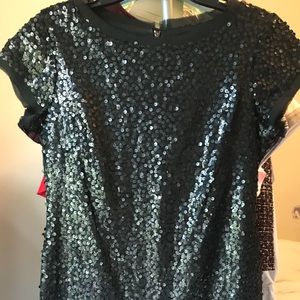 Vince Camuto black sequin dress
